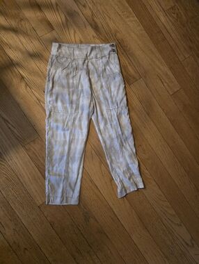 Anthropologie Mitra Relaxed Tie Dye Pants 4 100% Lyocell Boho Resort Coastal